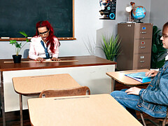 Queue, Gode, Lunettes, Fessée, Professeur