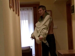 美女, フェラチオ, 茶髪の, 浮気者, ハードコア, なめる, 剃毛, オッパイの