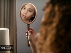 お尻, フェラチオ, ボンデージ, 服従, 黒人, 手コキする, 異人種間, キス