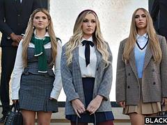 Negro, Rubia, Ébano, Grupo, Pajear, Interracial, Orgía, Tetas