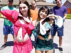 18 años, Culo grande, Verga grande, Mamada, Estilo perrito, Tetas naturales, Adolescente, Tetas