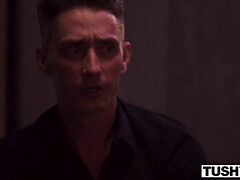 69, アナル, フェラチオ, 茶髪の, なめる, 馬乗り, タトゥー, オッパイの