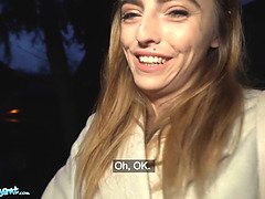 French Babe Alba Lala Shows Off Her Small Tits on the Street
