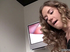 Grote lul, Zwart, Bruinharig, Muurgat, Gigantische lul, Monster, Geschoren, Tiener