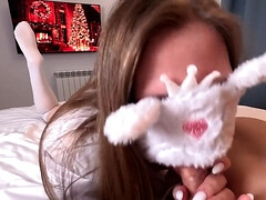 Russian beauty with gorgeous shapes POV video