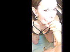 Cuckold, huge cock, cum swallow