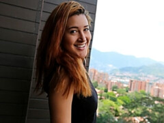 Grote kont, Hondjeshouding, Gapende, Handbeurt, Gezichtspunt, Roodharige vrouw, Tiener, Tieten likken