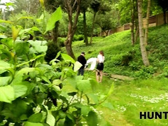 チェコ, ヨーロピアン, Hd, アウトドア, 穴開きパンティ, ハメ撮り, オマンコ, ティーン