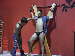 Ryann Ruckers and Justin Martinez are having BDSM fun