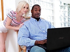 デカチン, ブロンド, フェラチオ, バック, 小柄, ショートヘア, ティーン, オッパイの