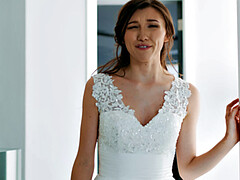 PURE TABOO Bride Maya Woulfe Caught Anxious Fiance Sucking His Stepmom Reagan Foxx's Breasts