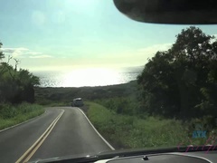 Strand, Blondine, Blasen, Besamung, Flexibel, Freundin, Im freien, Pov