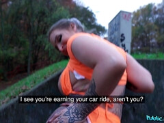 アメリカ人, デカパイ, ブロンド, フェラチオ, イギリス人, チン, ピアス, ハメ撮り