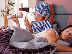 Grosse titten, Blasen, Geschnappt, Hundestellung, Handjob, Milf, Strümpfe, Titten