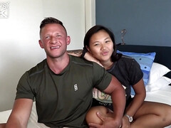 Asian busty teen catchy adult clip