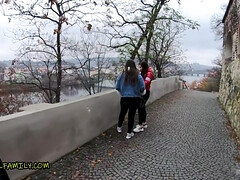 Grosser arsch, Grosse titten, Klassisch, Spermaladung, Kehlenfick, Orgasmus, Im freien, Pov