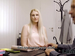 Auditie, Blond, Pijpbeurt, Rondborstig, Geld, Kantoor, Realiteit, Geschoren