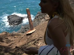 Salle de bains, Blonde, Robe, Petite amie, Talons, Petite femme, Chatte, Maigrichonne