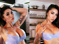 Asiatique, Gros cul, Gros seins, Sucer une bite, Brunette brune, Queue, Doigter, Épouse