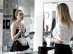 Rachael Cavalli gets to fuck her lesbian maid Freya Parker