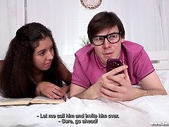 18 jahre, Leie, Blasen, Gehörnter ehemann, Hardcore, Hd, Muschi, Titten