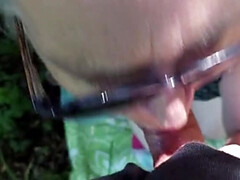 Hot Blonde MILF Momma Vee Sucks Big Cock Outdoor