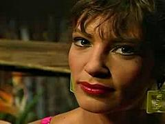 Vintage Tianna Collins and Peter North Scene