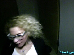 Enthousiasteling, Grote kont, Blond, Tsjechisch, Europees, Huisgemaakt, Geld, Openbaar