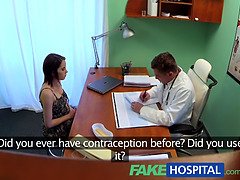 Anastasia Bell Evans gets a secret treatment from her fakedoctor in a fake hospital