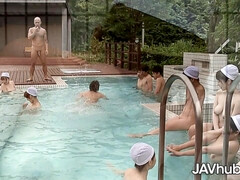 Cute JAV Babe Sucking And Fucks Two Men Outside - Hard Fuck