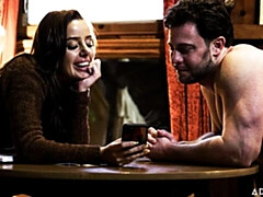 デカ尻, デカチン, フェラチオ, 茶髪の, バック, ガリガリ, ティーン, オッパイの