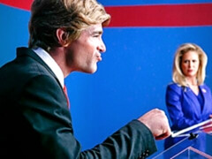 デカ尻, デカパイ, ブロンド, フェラチオ, 手コキする, 淫乱熟女, 剃毛