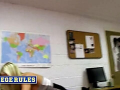 Jamie Valentine's round tits video by College Rules
