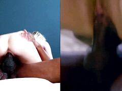 Blond, Bruinharig, Europees, Sperma in gezicht, Duits, Groep, Rijpe lesbienne, Vrouw