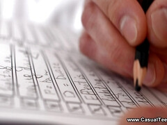 Casual Young Cutie Love Making - Nansy Small - Perfect nail with redhe