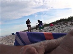 Leie, Strand, Flashen, Öffentlich, Spanner