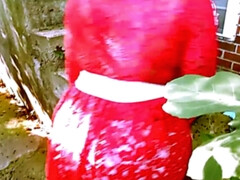 デカ尻, 黒人, 女, Hd, 放尿, 公共, オマンコ, 一人