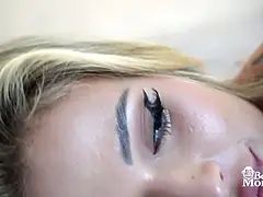 Teen Blonde - Shows her perfect body to the camera  Benefit Monkey