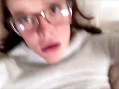 Amateur, Hija, Polla, Corridas faciales, Gafas, Pov, Pelirrojo, Adolescente