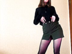 Amateur, Nue  à poil, Petite femme, Chaussettes, Jarretelles