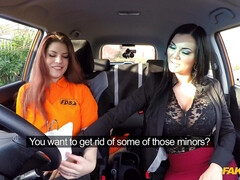 Leie, Blasen, Auto, Würgen, Lecken, Masturbation, Im freien, Flotter dreier