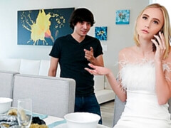 最高, お尻, ブロンド, フェラチオ, バック, 手コキする, キッチン, パンティ