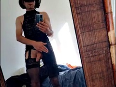 素人, デカチン, フランス人, ゲイ, 手コキする, ヒール, 下着, オナニー
