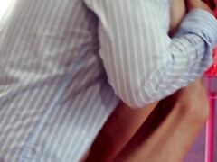 18, デカパイ, ブロンド, 中出し, 指いじり, オッパイの