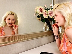 18, ブロンド, 女, 天然, オーガズム, 剃毛, 一人, ティーン