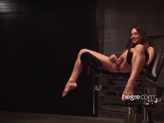 Cul, Tchèque, Énorme, Mamelons, Petite femme, Rasée, Maigrichonne, Nénés