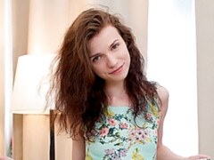 Slim and slender teen Neya Riley is trying to make him cum