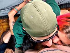 バイセクシャル, フェラチオ, フォアサム, 眼鏡, ハードコア, 淫乱熟女, ポルトガル人, ハメ撮り