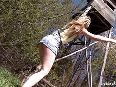 素人, デカ尻, デカパイ, フェラチオ, チン, ハードコア, アウトドア, ティーン