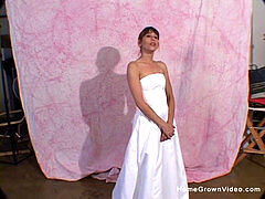 Leie, Blasen, Braunhaarige, Selbstgemacht, Milf, Zierlich, Titten, Hochzeit